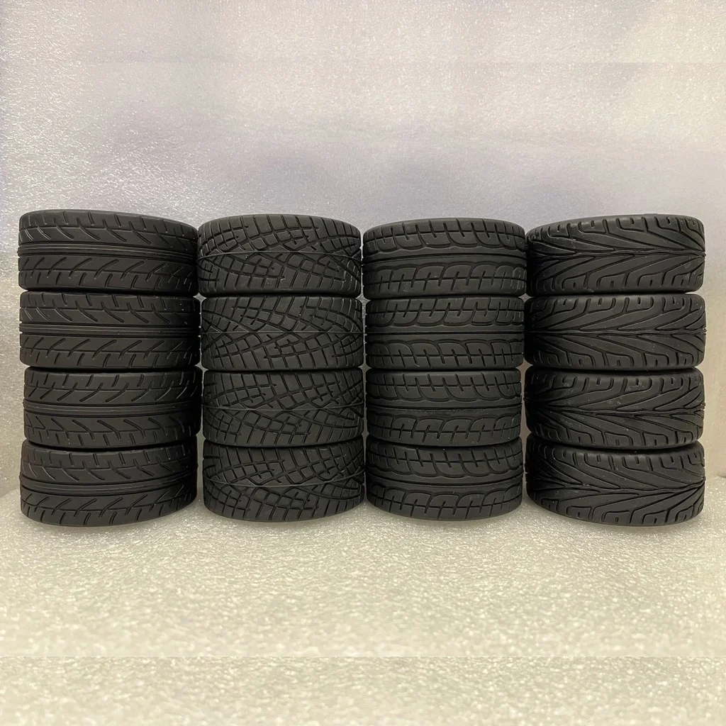

4PCS 65mm 1/10 Rubber Tire With Foam On Road Wheel Rim For HSP HPI 94123-94122 CS XIS TAMIYA Traxxas Redcat RC Car