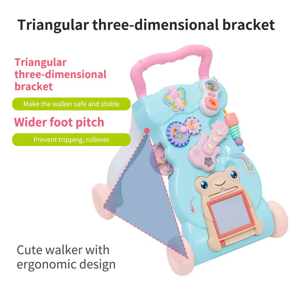 

Kids Walker Indoor Outdoor Pushing Playthings Props Boys Girls Safe Baby Walkers Early Education Toy Learning Toys
