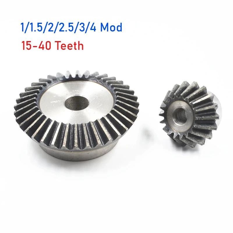 

Металлическая коническая шестерня 1/1,5/2/2,5/3/4 модуля 15-40 зубьев