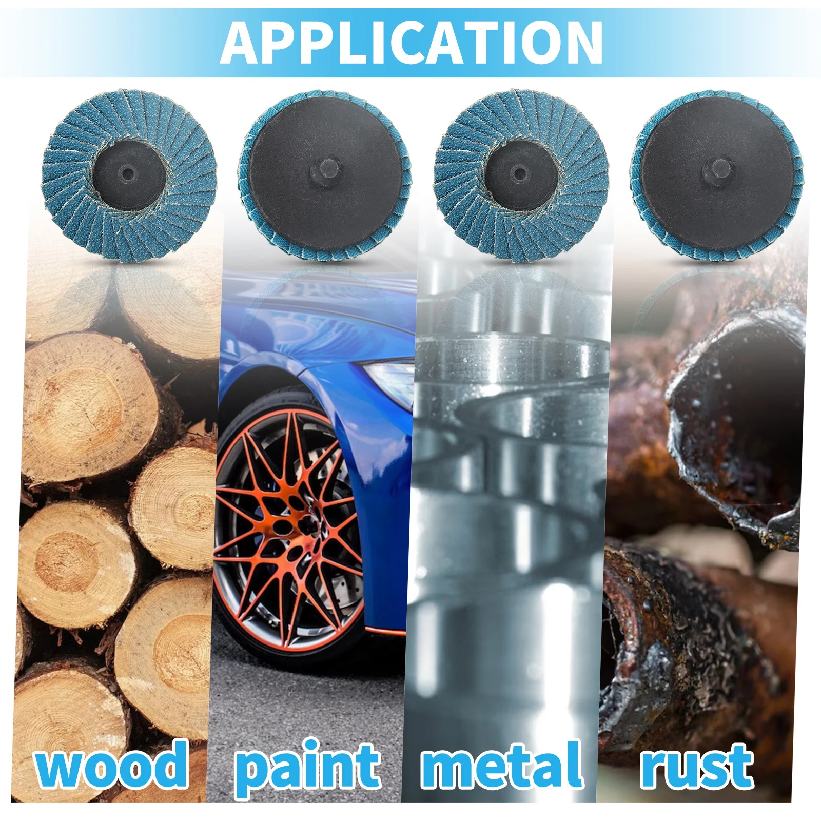 Плоский шлифовальный диск NunDunco1pc 50 мм 2 дюйма мини-шлифовальный круг для удаления