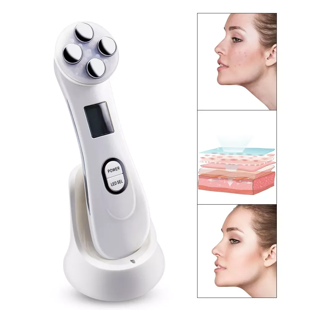 

Светодиодный фотонный прибор для лечения красоты, антивозрастной подтягивающий прибор для подтяжки кожи лица, инструмент для ухода за коже...
