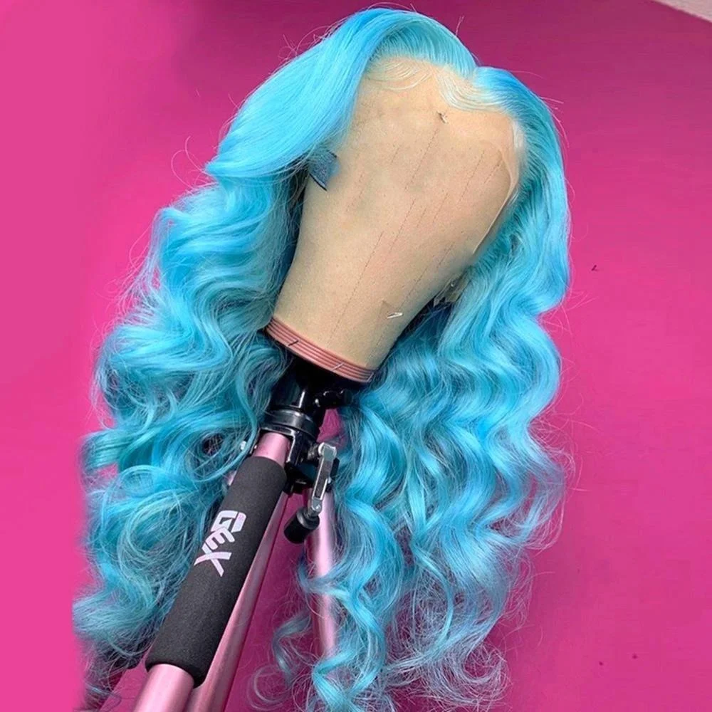 Synthetic Body Wave 13x4 Lace Front Heat Resistant Cosplay Drag Queen Wig For Women Pre Plucked 180%