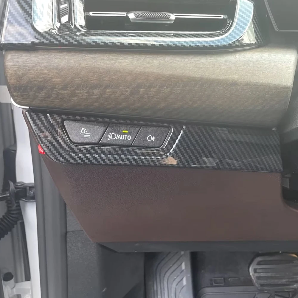 

Carbon Fiber Styling Dashboard Switch Bezel Trim Moulding For 2023 2024 BMW X1 U11 Car Modified