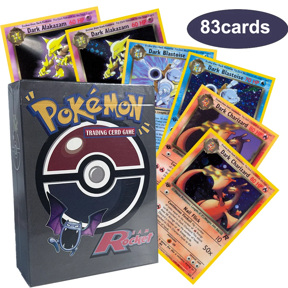 Карты PKM Весь набор Базовый набор 2 Team Rocket1st Edition JungleFossil TCG Коллекция настольных игр PTCG Proxy Cards Toys Полный набор (art.: 3920d18c0899b) - 3920d18c0899b