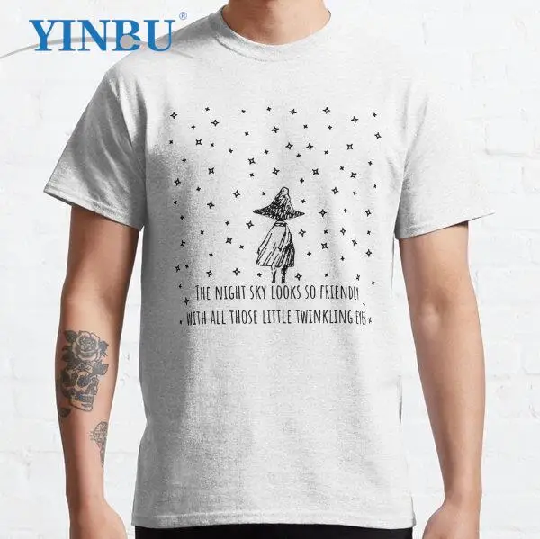 

Мужская футболка Snufkin, новинка 2023 года, графическая Футболка бренда YINBU