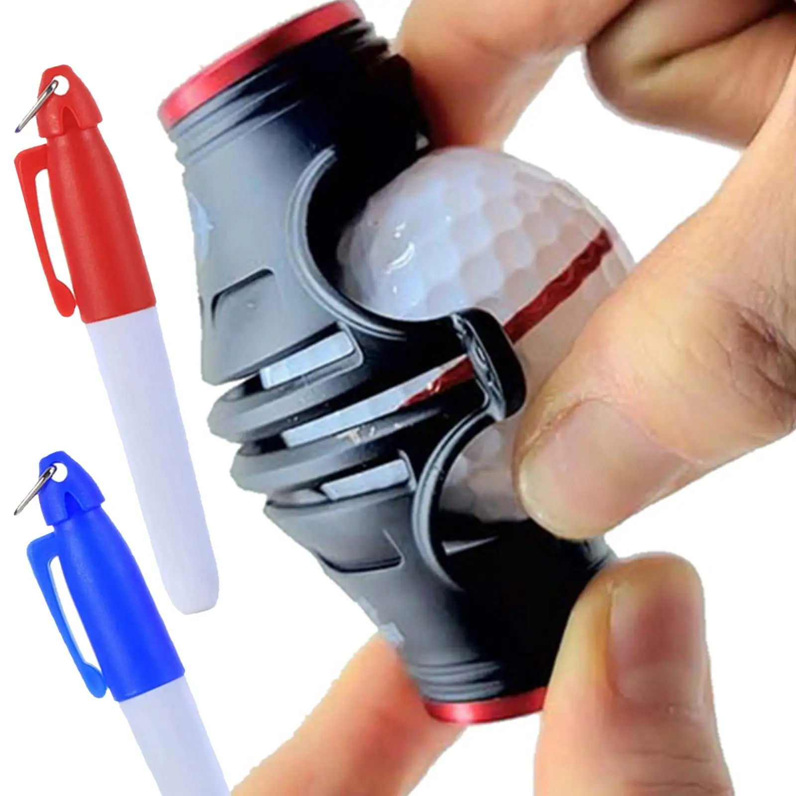 

Golf Ball Liner 3 Line Durable Golf Ball Marker Stencil for Training Outdoor