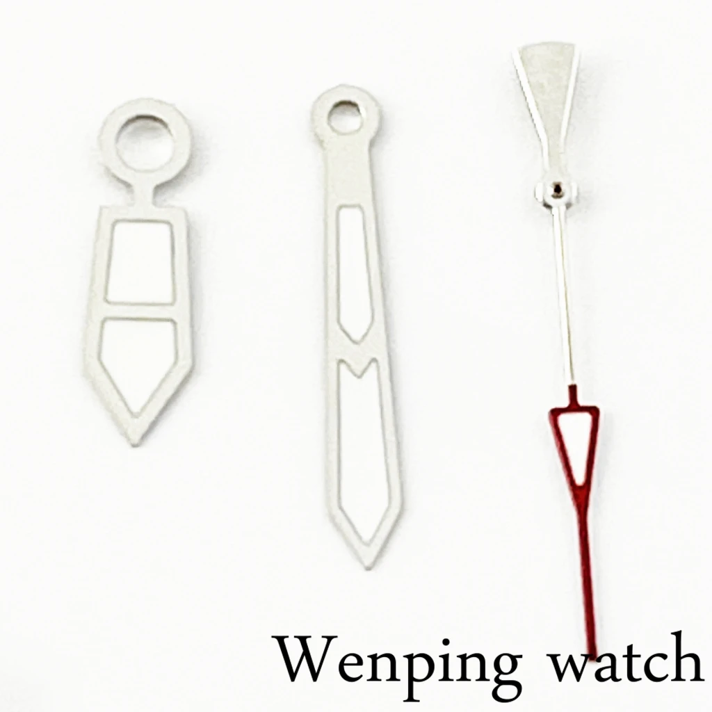 Новинка серебряные часы зеленые светящиеся стрелки NH35 NH36 аксессуары для часов