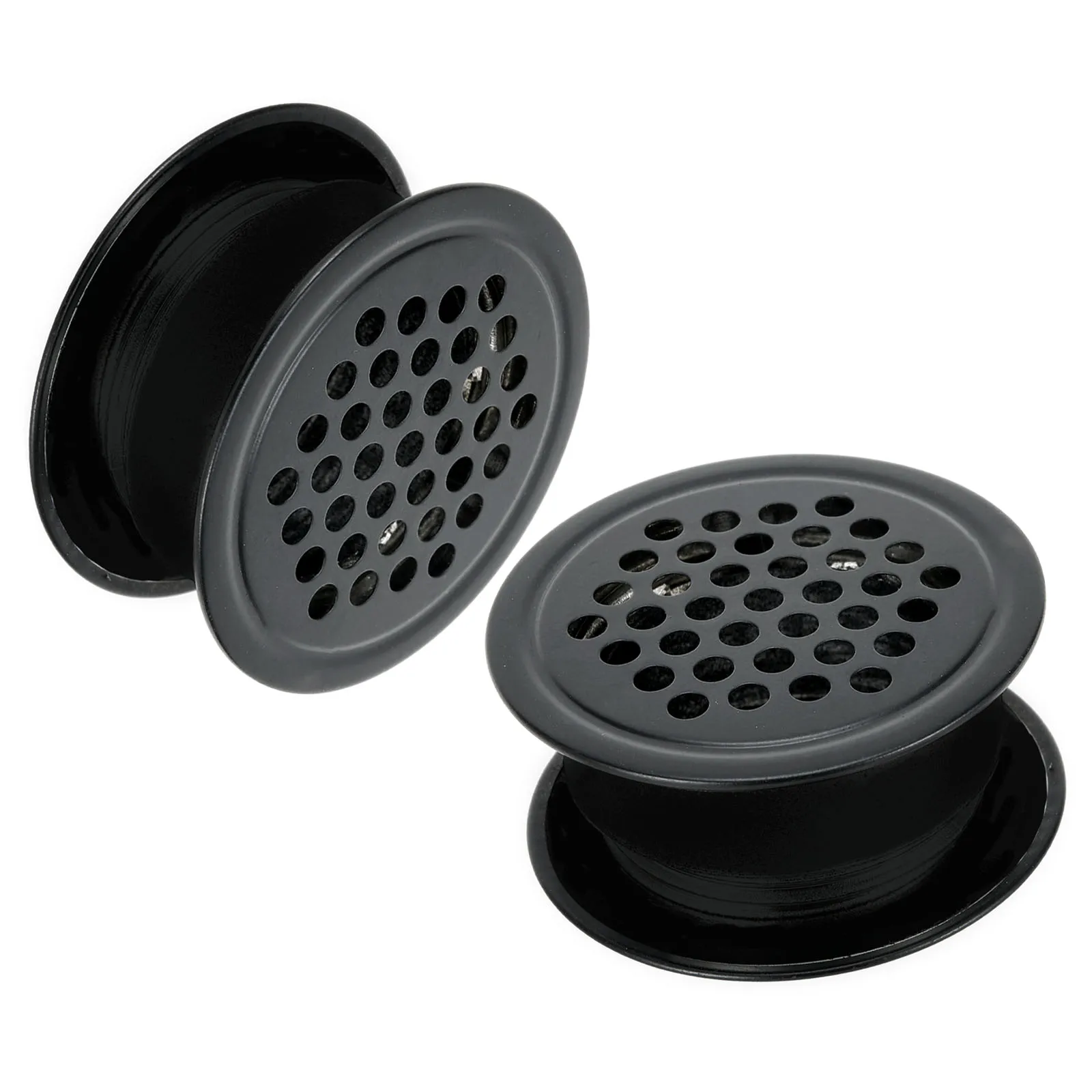 

2pcs Air Vent Grille Air Vent Grille Ventilation Plugs Cabinet Metal Ventilation Plugs Stainless Steel Exterior