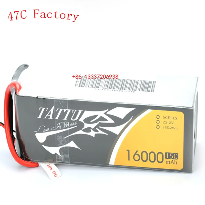 

Tattu 16000Mah 6s 22.2v Agriculture Uav Drone Cell Battery Crop Drone Lipo Battery