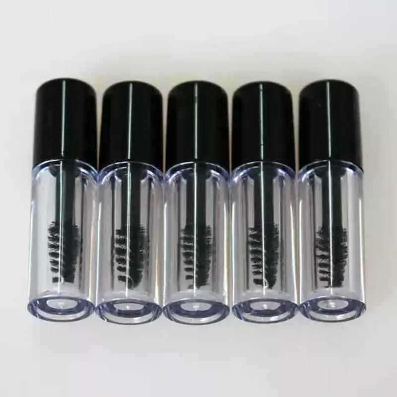 

3ml/10ml Empty Mascara Tube Eyelash Cream Vial/Liquid Bottle Sample Cosmetic Container with Leakproof Inner Black Cap
