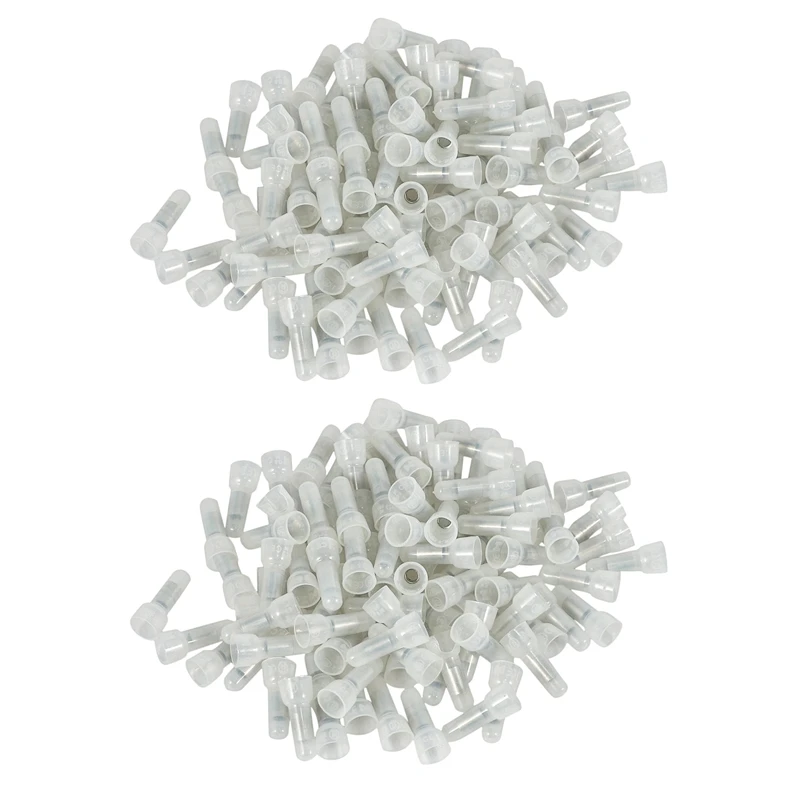 

HOT SALE 200Pcs Nylon Closed End Cap Insulated Connectors Wire Crimp Terminal 16-14 AWG
