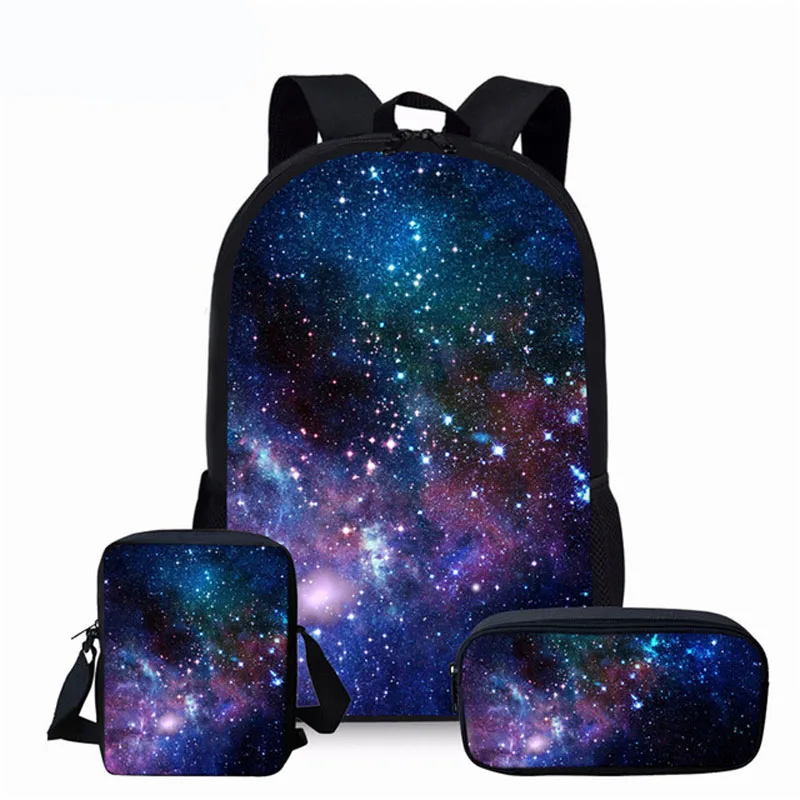 Детский рюкзак для девочек и мальчиков-подростков, школьные ранцы с милым принтом Галактики, дорожный рюкзак для женщин, Детская сумка для к...