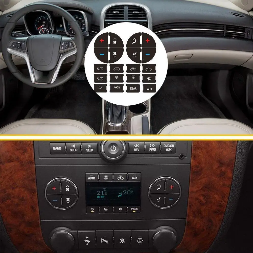 

Наклейка с кнопкой управления, простая установка, антикоррозийная наклейка переменного тока, наклейка с кнопкой для ремонта, наклейка, стикер, кнопка приборной панели D9v0