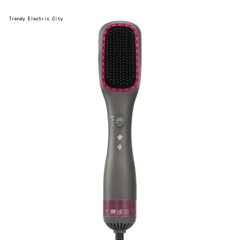 

R9CD Multifunctional Hair Dryer Hot Air Brush Styler and Volumizers Hair Straightener Comb PTC Fast Heating Hot Air Comb