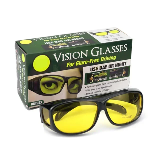 

Солнцезащитные очки ночного видения, автомобильные очки для вождения ночью, очки для вождения, солнцезащитные очки унисекс с УФ-защитой, солнцезащитные очки, очки