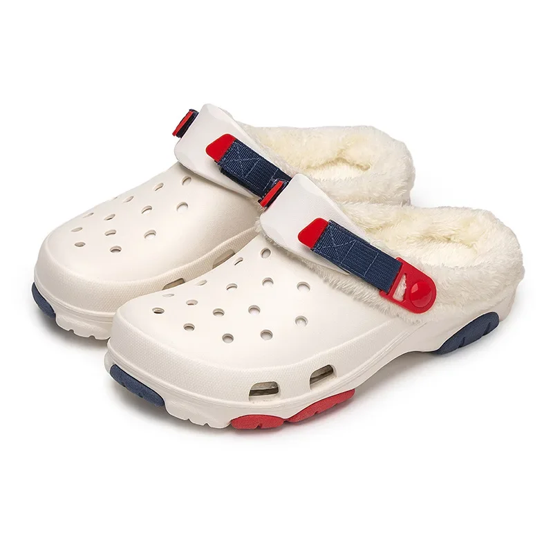 Зимние мужские тапочки теплые меховые мягкая домашняя хлопковая обувь для