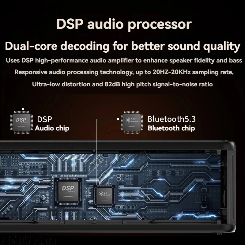 Беспроводная Bluetooth-колонка с мощным басом и высоким уровнем громкости, сабвуфер для домашнего аудио (аудиофильский класс) (art.: 3920dbba5de92) - 3920dbba5de92