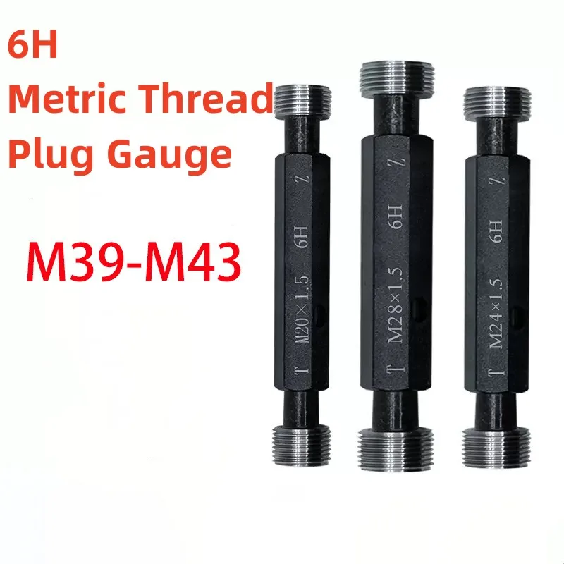 

1PCS M39-M43 Steel Mer-cury Gage Metric Fine Thread Plug Gauge High Quality wholesale 6H M39 M40 M41 M42 M43X0.75 1.5 4.5 X4 3