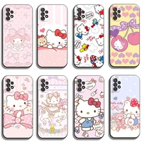 hello kitty cute cat phone cases for samsung galaxy a31 a32 a51 a71 a52 a72 4g 5g a11 a21s a20 a22 4g back cover soft tpu
