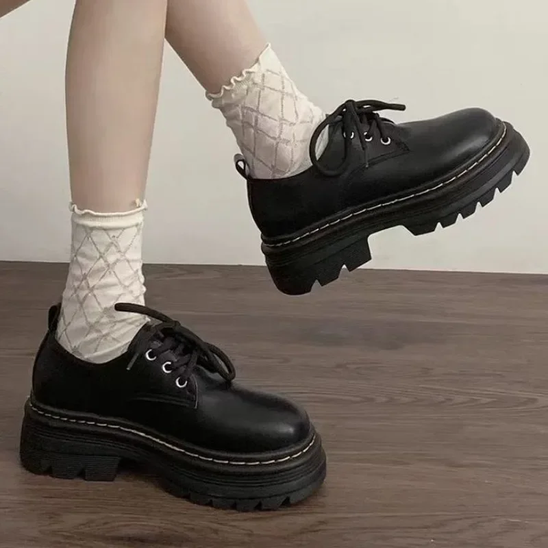 Женская обувь 2024 брендовая женская на высоком каблуке со шнуровкой спереди