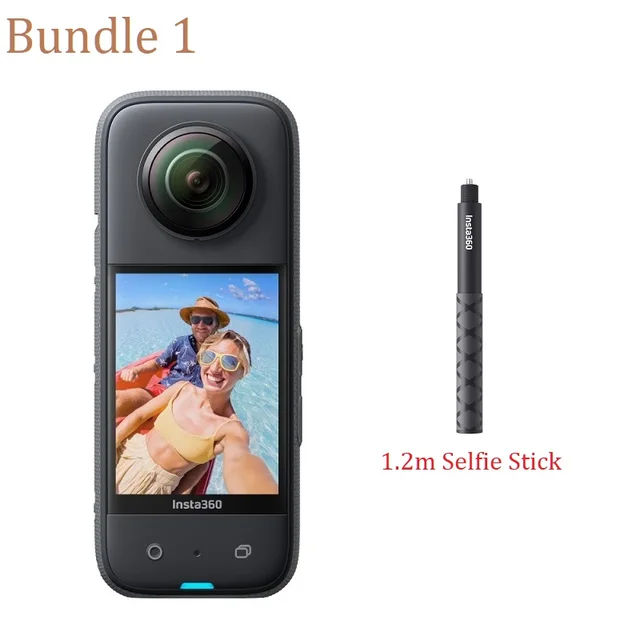 Insta360 X3 + 1.2m selfie stick + 64Gb SD card