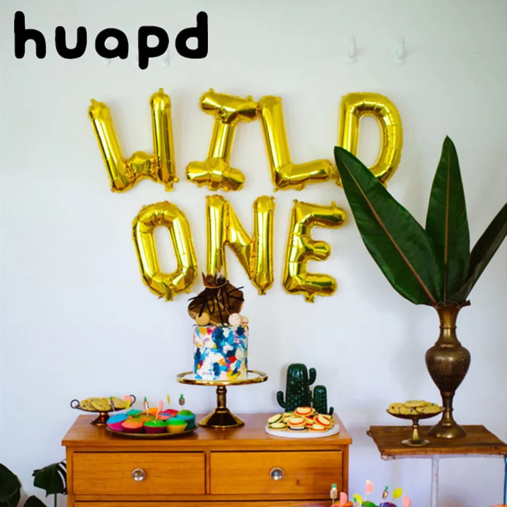 1 комплект воздушные шары с изображением одного и двух букв мультяшное животное