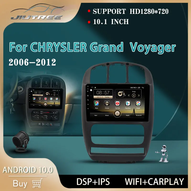 

Автомагнитола 2 DIN, Android 10, подходит для Chrysler Grand Voyager 2006 -2012, GPS-навигация, стерео, мультимедийный DVD-плеер