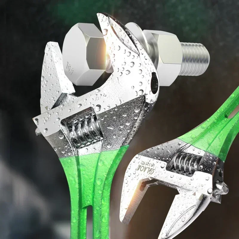 Llave регулируемая гран apertura llave tubo baño multifuncional herramienta reparación plomería 8-12 pulgadas