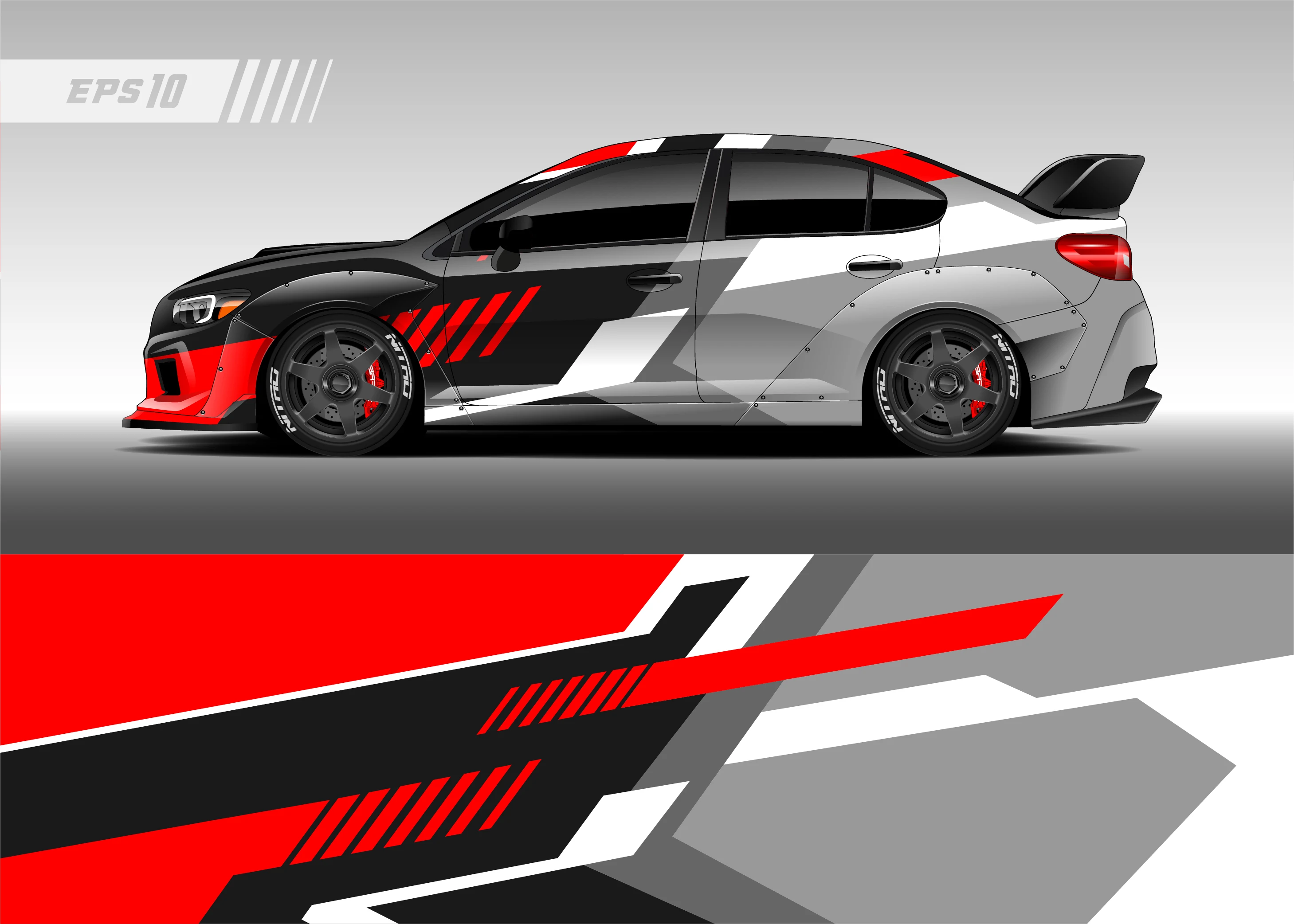 Полноразмерная гоночная графическая наклейка виниловая пленка современный