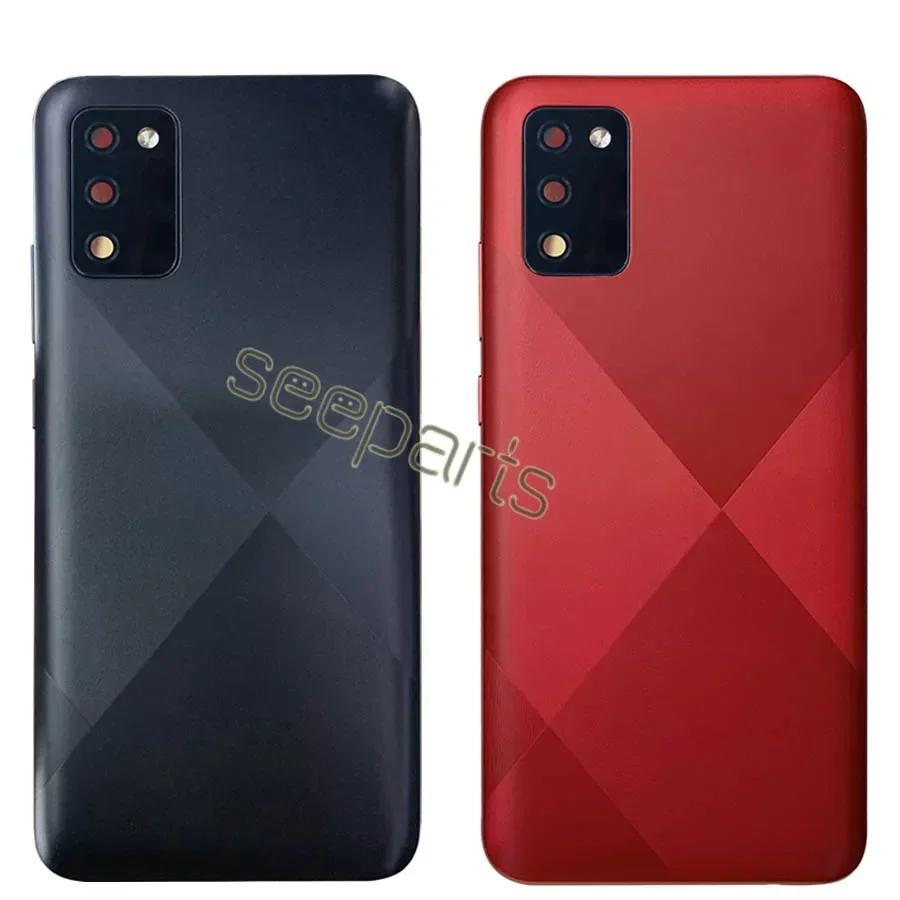 Задняя крышка для Samsung Galaxy A02S задняя батарейного отсека корпуса запасные части