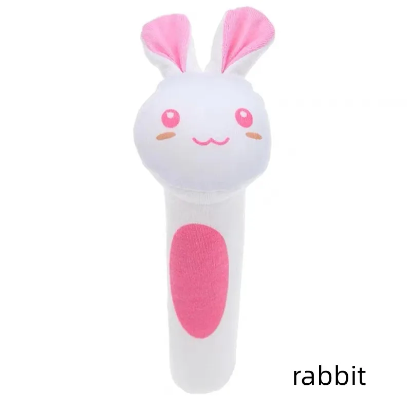 Cute Infant Toddler Early Educational Toys Baby Plush Rattle Cartoon Animal Newborn Baby Toys Rattle Wrist Toys Gifts