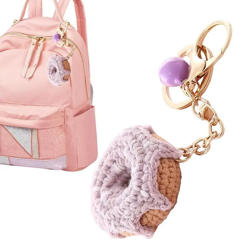 

Donut Stress Ball Keychain Woolen Donut Party Decorations Favors For Kids Souvenir Gifts Fun Keychains For Backpack Cell Phone