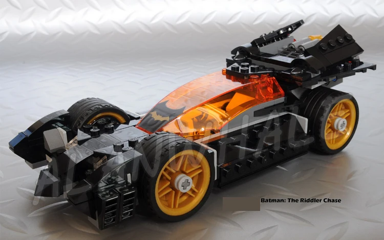 281 шт. Super Fighter Riddler Chase Бэтмобиль Dragster Flash Gotham 10227 Набор строительных блоков