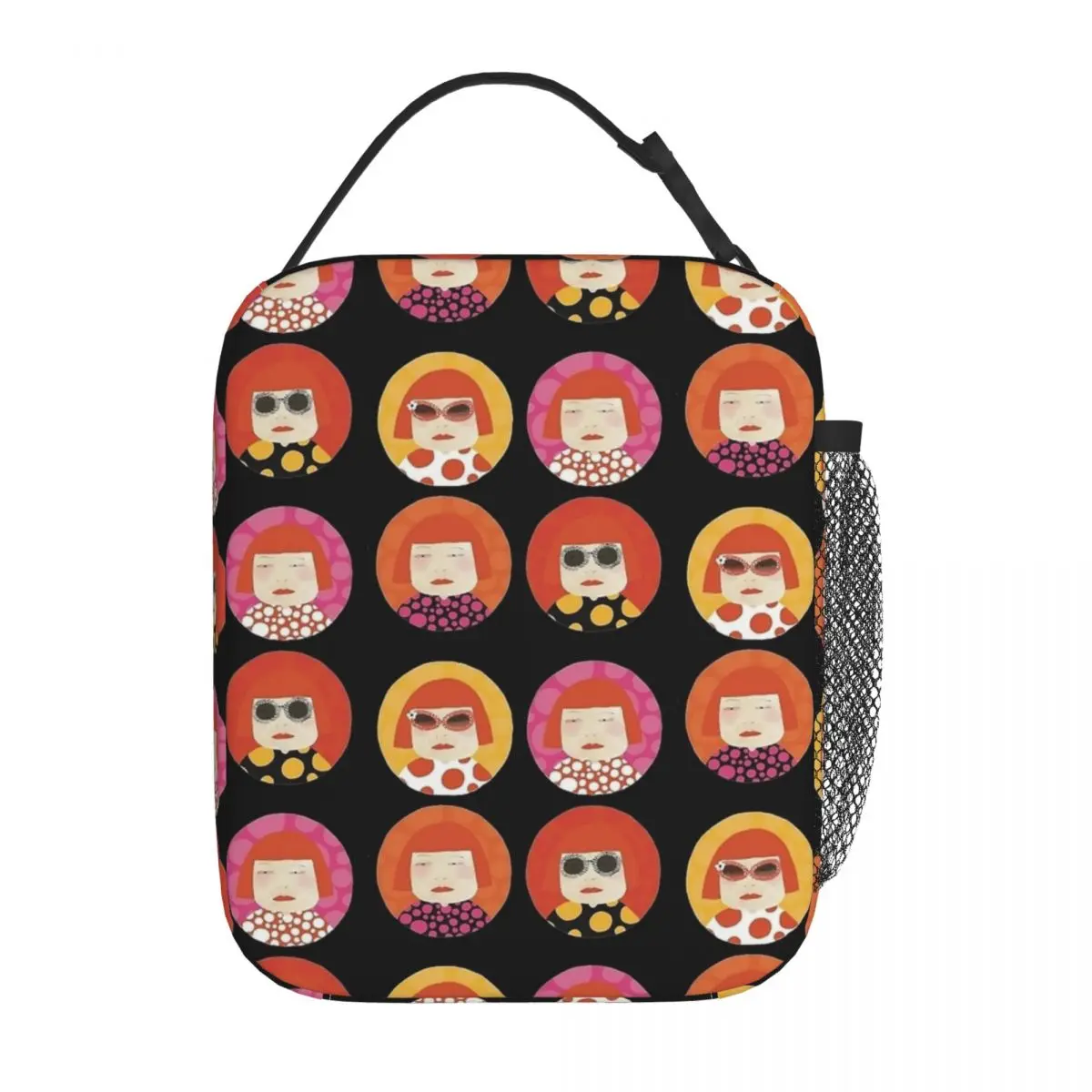 Изолированная обеденная сумка Yayoi Kusama термический ланч-контейнер большая