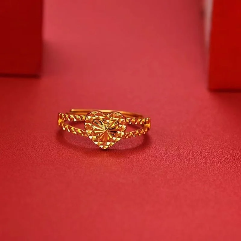 

Женское кольцо из 100% настоящего золота, 24k