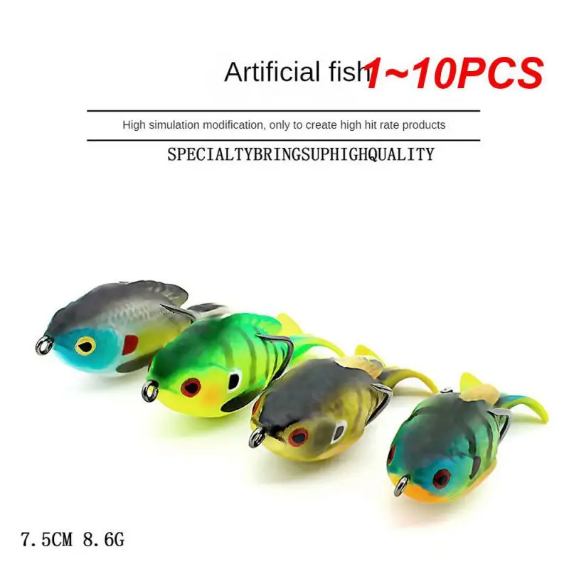 

Рыболовная приманка с вращающимся хвостом, 1-10 шт., воблеры 7,5 см, 8,5 г, топвотер, мягкая искусственная жесткая приманка для ловли окуня и щуки