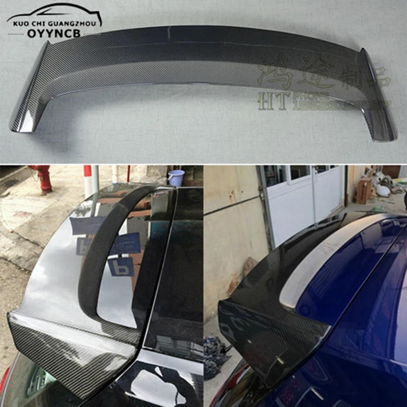 

For Volkswagen Golf MK7/7.5 Rline GTI modified carbon fiber A style roof spoiler special fixed wind wing top wing 2016