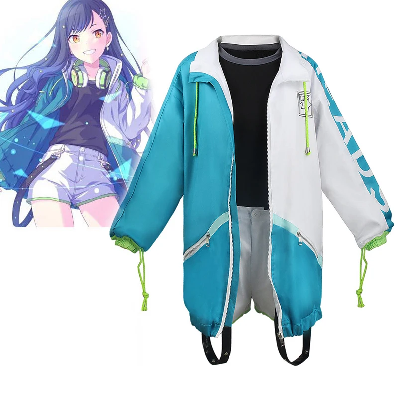 В наличии! Shiraishi An Cosplay Повседневная свободная повседневная одежда Project sekai Костюм
