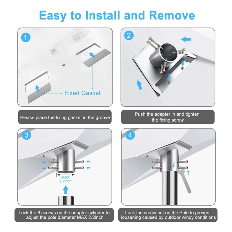 Крепление для Starlink Gen 3 адаптер труб круглой трубки спутникового кронштейна