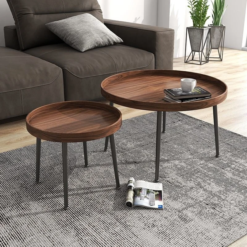 

Nordic Luxury Coffee Table Small Apartment Modern Minimalist Coffee Tables Round Tavolino Da Salotto Living Room Furniture WZ