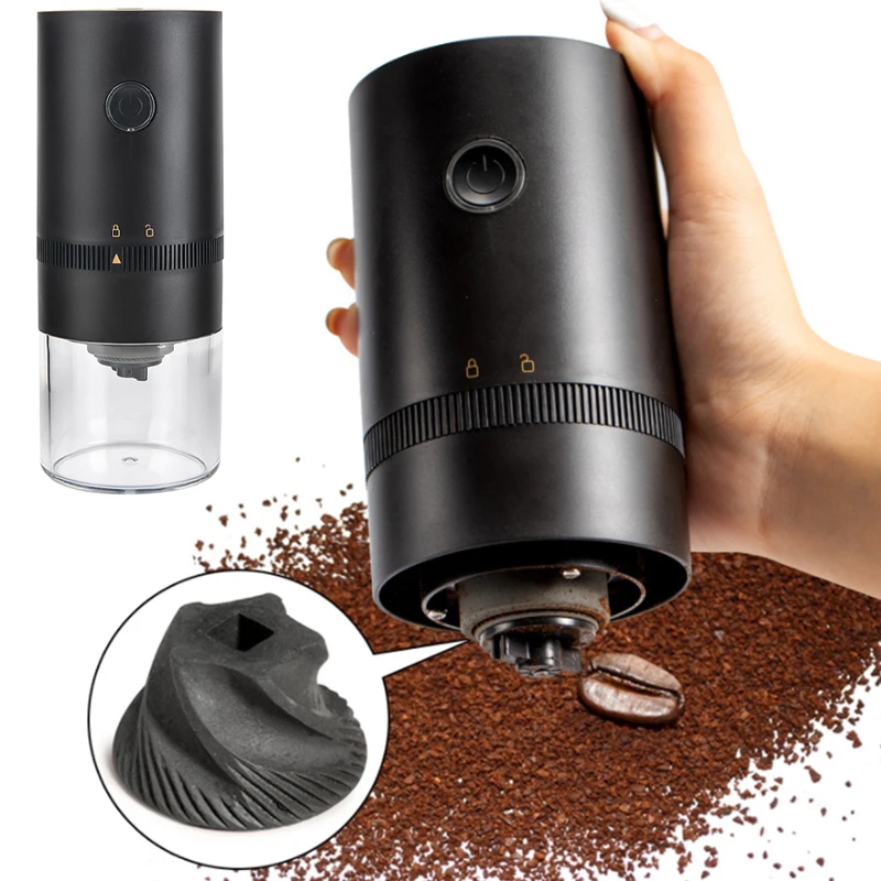 

Electric Coffee Grinder for Home Travel Portable USB Rechargeable Cafe Automatic Coffee Beans Mill Conical Burr Grinder Machine