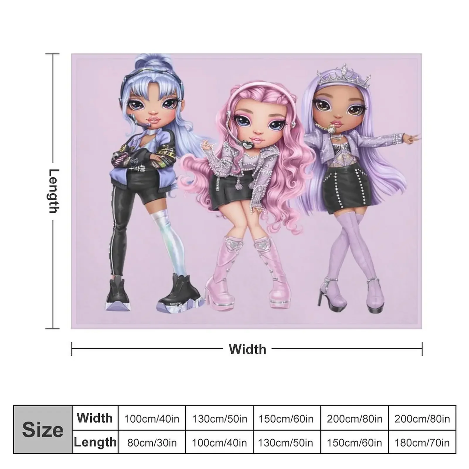 Радужный высокий Сеул на выбор Королевский трехслойный одеяло одеяла для