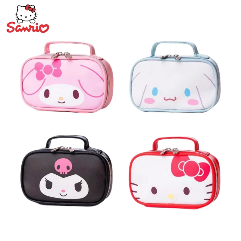 

Sanrio Anime Peripheral Kawaii Cartoon Cute Hello Kitty Kulomi Cinnamon Roll Creative Storage Bag Cosmetic Bag Gift Wholesale