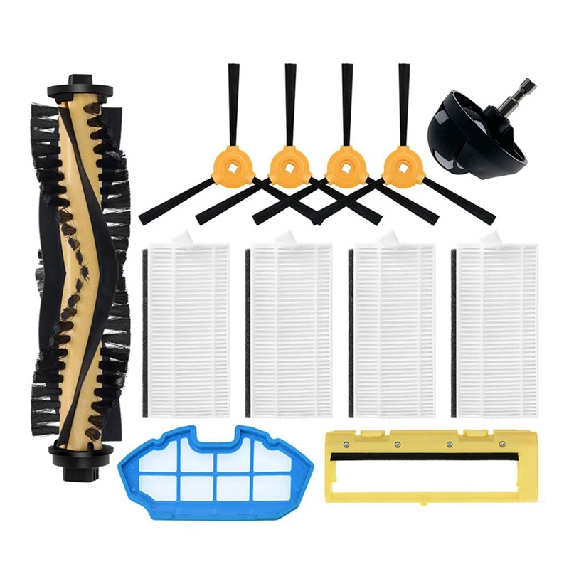 

Акция! 12 шт. для Cecotec Conga 990 5040 Eufy Robovac 11 11C Deebot N79S N79 Iboto Aqua V710, фильтр НЕРА, основная роликовая щетка