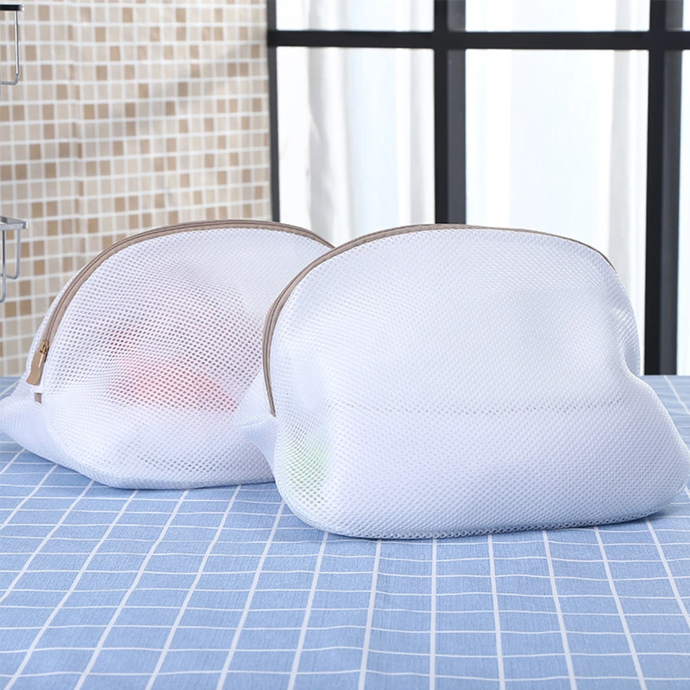 

Machine Socks Washing Net Polyester Laundry Bag With Zipper Home Folding Protection Container Bra Clothes Modern For Shoes