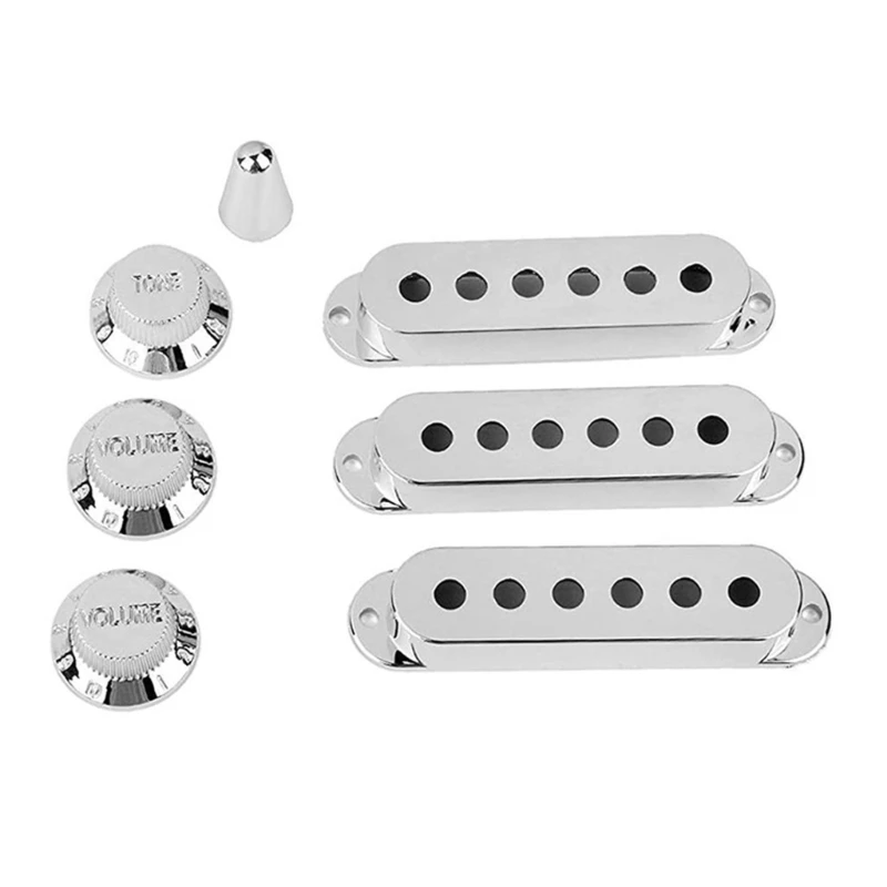 

Single Coil Switch Tip Holder 2 Tone 1 Volume Knobs Set for ST Electric Guitar