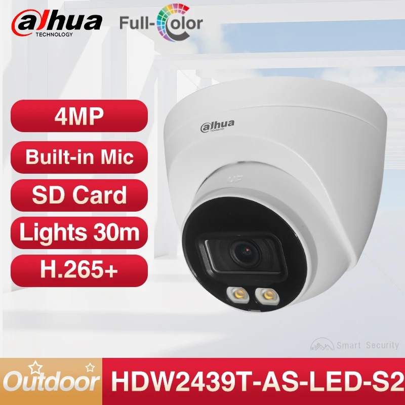Dahua 4MP Full Color Lite Camera Home Outdoor LED Lighting S