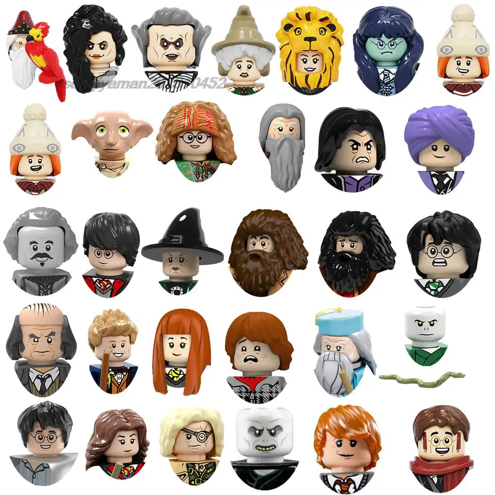 Styles Movie Mini Doll Action Figures Building Block Head Bricks Toy for Children Kid Gift Boy Model Magic Animal Owl