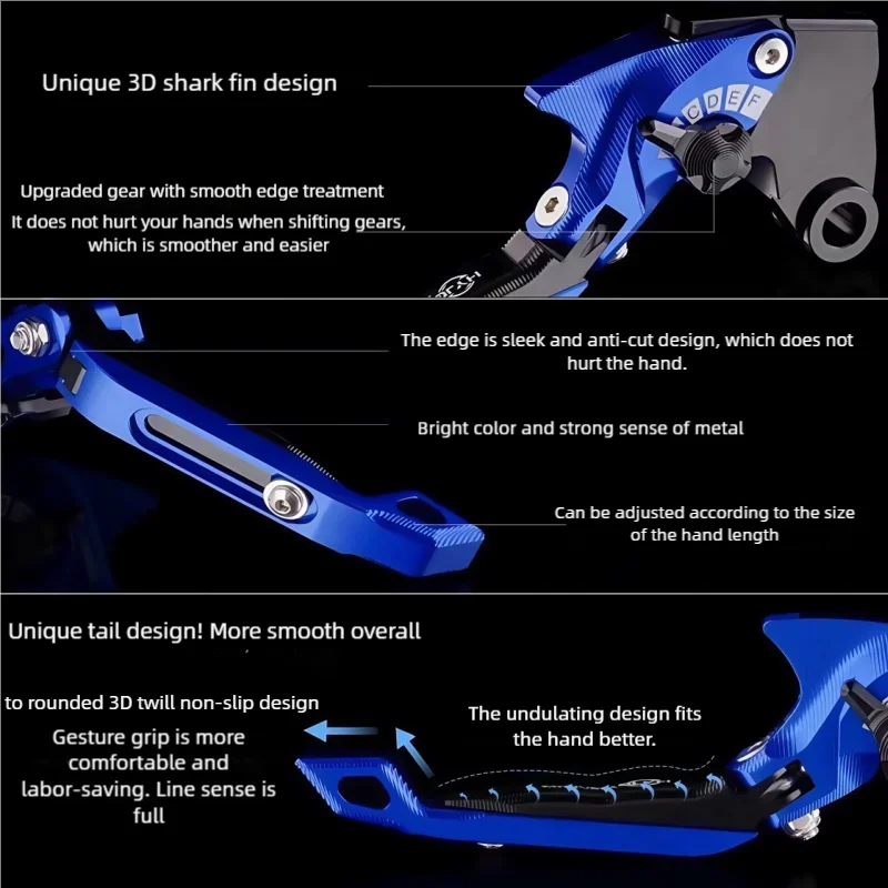 Фото Для SUZUKI GSR600 2006-2011 RV200 VanVan 2016-2020 детали мотоцикла 3D набор тормозных рычагов складные регулируемые рычаги ручки №2