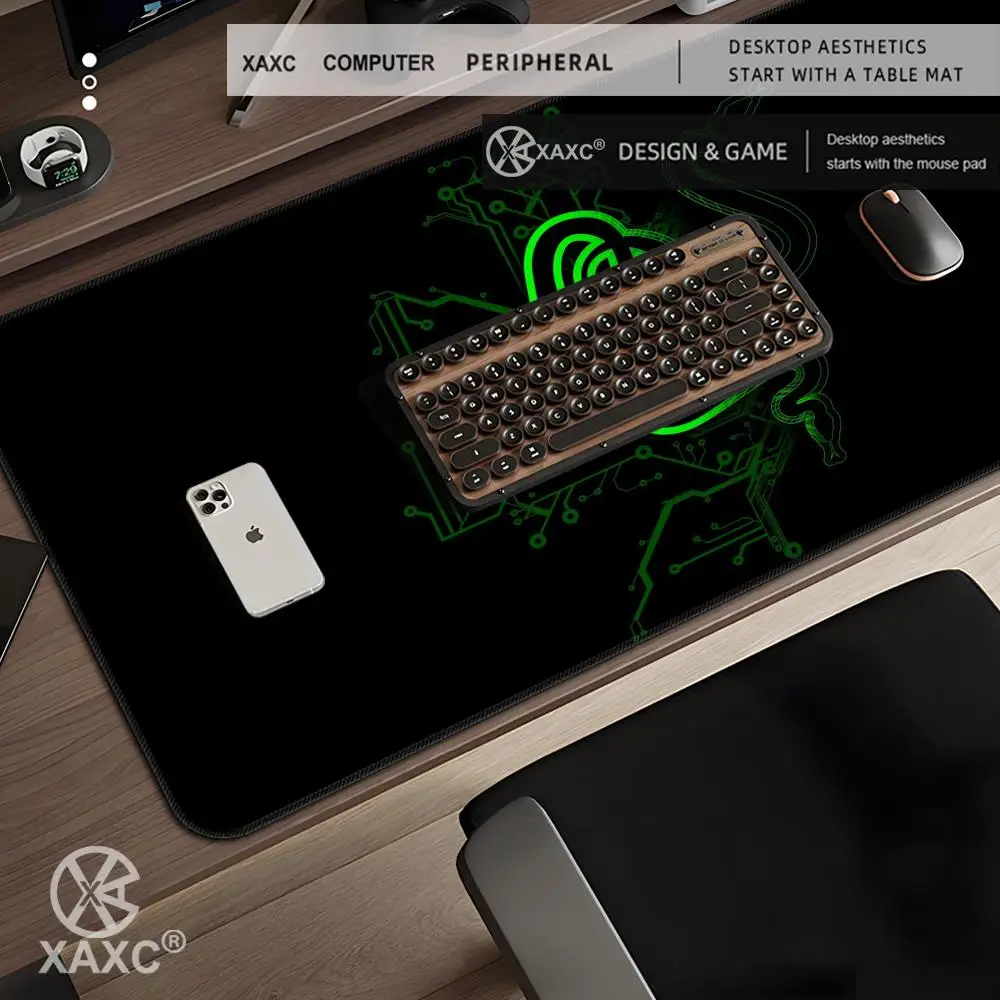 Фото Большой коврик для мыши XXL R-Razer Snake, коврик для клавиатуры и мыши, нескользящий резиновый игровой коврик для мыши, коврик для ноутбука HYBXXC №2